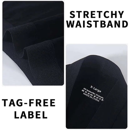 5Pcs Bamboo fiber Long Boxer for Man Seamless Breathable Man Underwear U Convex Male Underpants High elasticity Men's panties