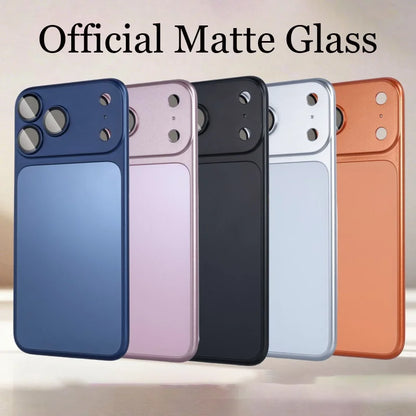 Original AG Matte Glass For Magsafe Case for iPhone 17 16 15 14 13 12 Pro Max Wireless Charging Magnetic Camera Protection Cover