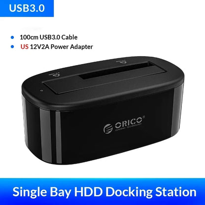 ORICO Hard Drive Docking Station USB 3.0 To SATA HDD Docking Station for 2.5/3.5 Inch SATA HDD Enclosure and SSD Hard Drive Dock