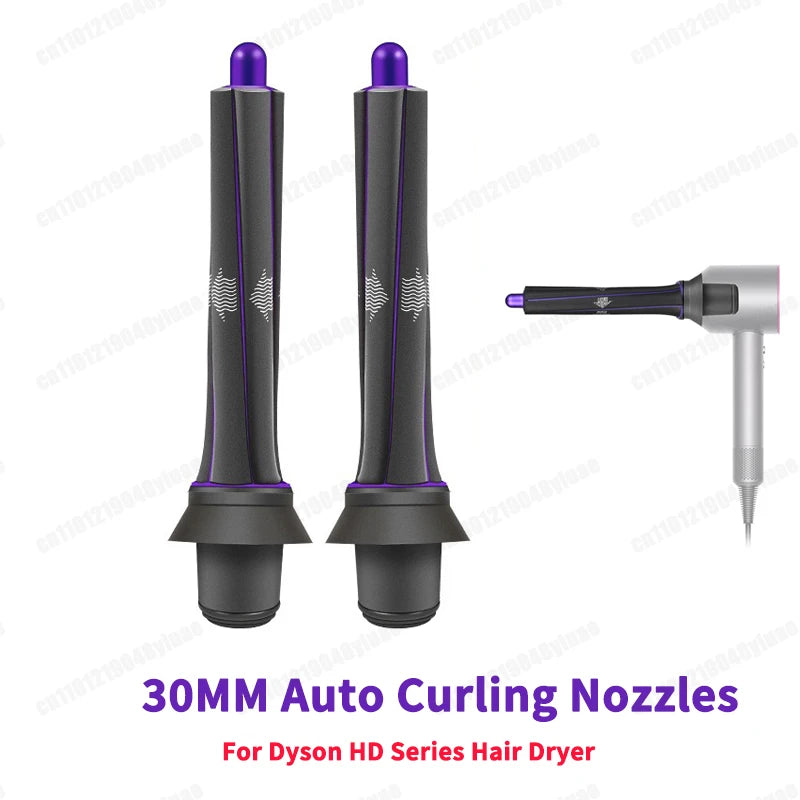 For Dyson Supersonic Hair Dryer Accessories Auto Curling Nozzles 20/30/40mm Cruling Wand For Dyson HD Series Hair Dryer Diffuser