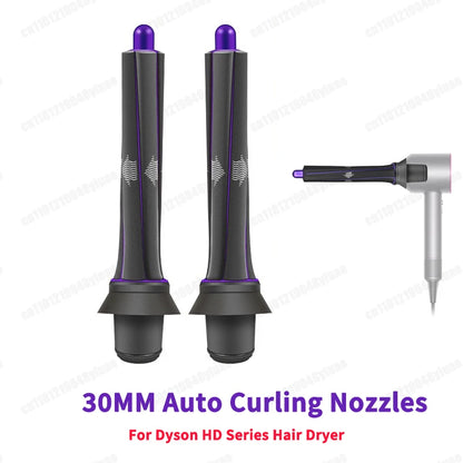 For Dyson Supersonic Hair Dryer Accessories Auto Curling Nozzles 20/30/40mm Cruling Wand For Dyson HD Series Hair Dryer Diffuser