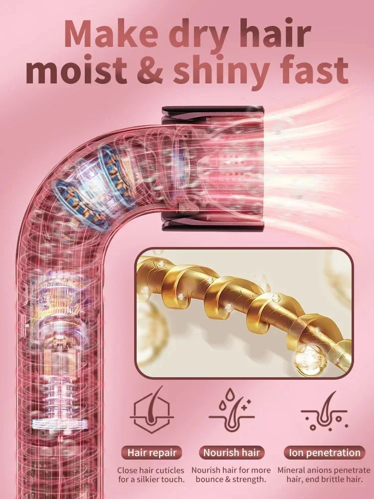 Fast Drying 200M Anion Blow Dryer Leafless Design Professional Negative Ion Care Powerful Hair Dryer For Home Use HD18