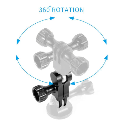 Universal Aluminum Arm Adapter Mount Bracket Connector W/ Knob 1/4'' Inch Screw for GoPro for OSMO Action YI Sports DSLR Cameras
