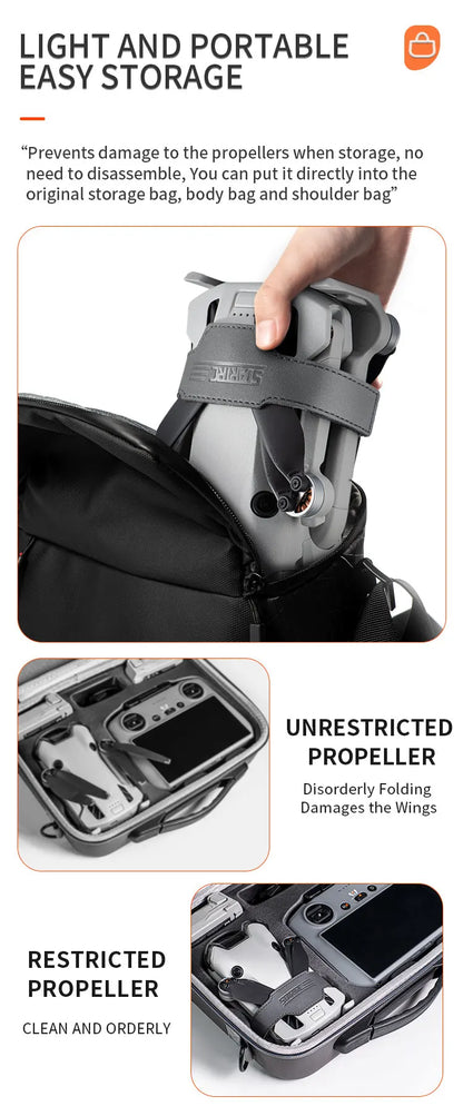 STARTRC Propeller Holder for DJI Mini4 Pro Drone Wings Stabilizer Protector Blades Fixed Strap Mount Guard Accessories