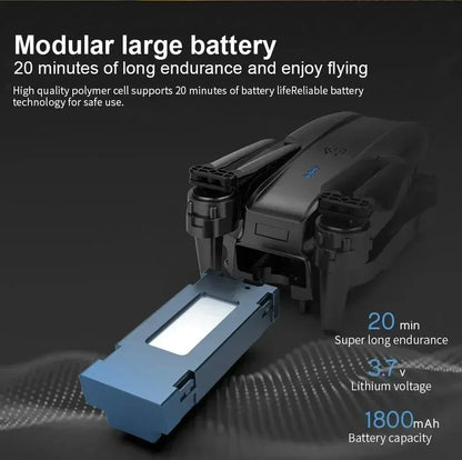 New E99Pro RC Drone 4K Professinal With 1080P Wide Angle HD Camera Foldable Helicopter WIFI FPV Height Hold Gift Toy ﻿
