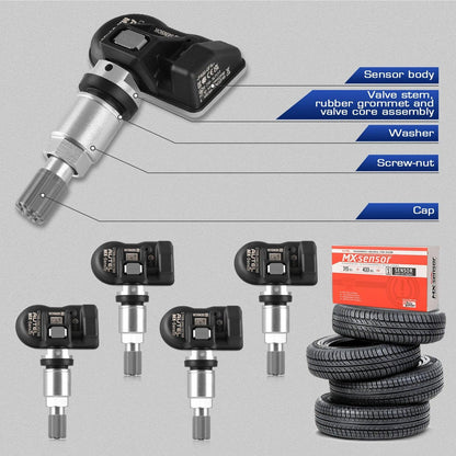 Autel TPMS MX Sensor 315MHz 433MHz Sensor 2in1 Clone-able Programming Sensors For TS501 TS508 Tire Pressure Monitoring Car Tool