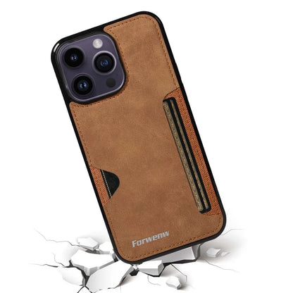 Retro Card Holder Phone Case for iPhone 17 16 15 14 13 12 11 Pro Max 16E Mini XS XR SE 7 8 Plus Busines Wallet PU Leather Cover