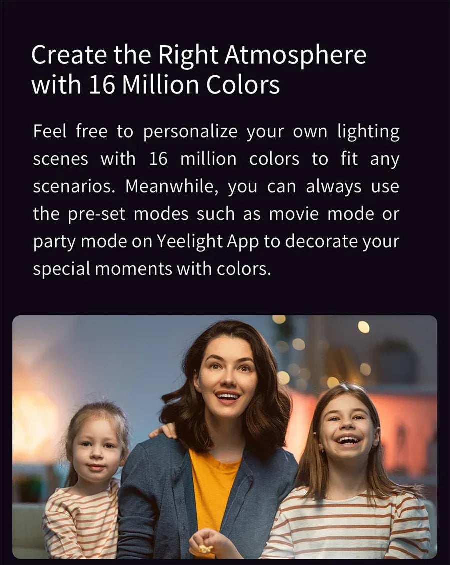 Global Version Yeelight Smart LED Bulb W3 E26 WiFi Connection Dimmable Voice Control Compatible with Mijia Google Home