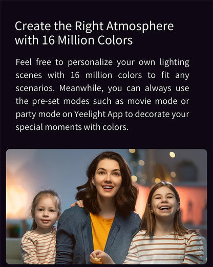 Global Version Yeelight Smart LED Bulb W3 E26 WiFi Connection Dimmable Voice Control Compatible with Mijia Google Home