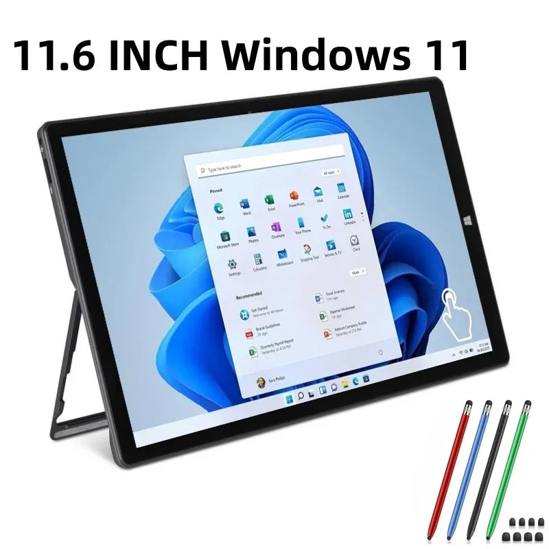 11.6 INCH 16GB RAM 512GB eMMC ROM WINDOWS 11 TABLET PC PAD1162 Intel Celeron N4100 CPU 1920 x 1080 Pixel WIFI Type C