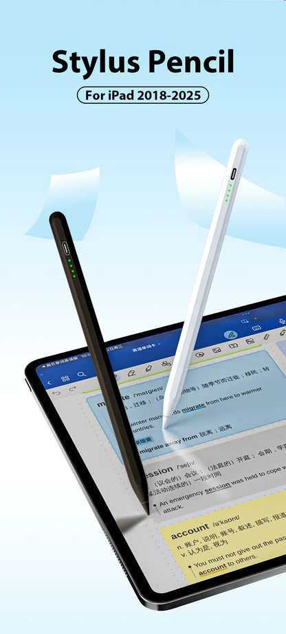 For Apple Pencil Stylus For iPad A16 Air 11 5 4 Pro 11th 13 12.9 M5 M4 M3 M2 Pens 10 9 8 10th 9th Generation Mini 7 6 Touch Pen