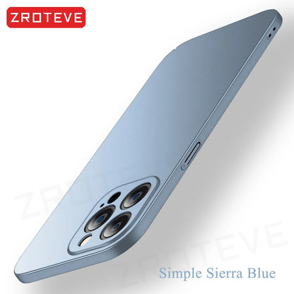 For iPhone 17 Air 17e 16 16e 15 14 13 12 Pro Max ZROTEVE Slim Matte Hard PC Cover For iPhone17 iPhone16 Plus Phone Case