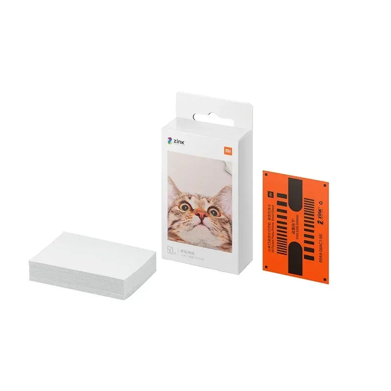 Original Xiaomi 3-inch ZINK Pocket Paper Self-adhesive Photo Print Sheets For Xiaomi Mini Pocket Photo Printer/Pocket Printer 1S