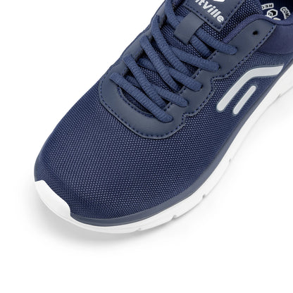 FitVille Walking Shoes for Men Wide Width Thick sole Lightweight Breathable Sneakers Shoes for Plantar Fasciitis Pain Relief
