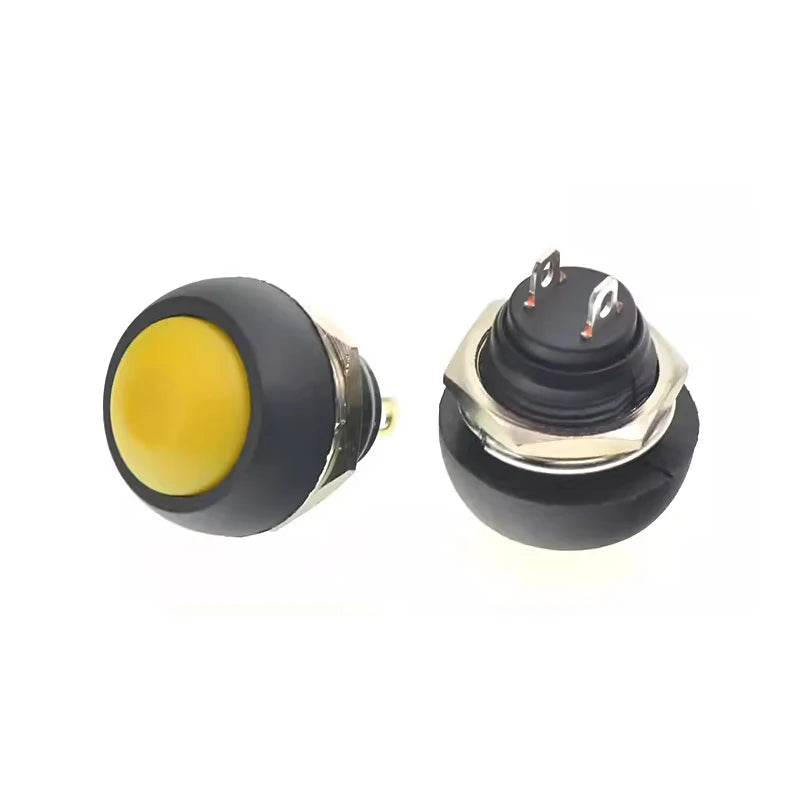1-10PCS PBS-33B 12MM Small Pushbutton Switches Waterproof Switch Self-resetting Round Without Locking PBS-33B Push button switch