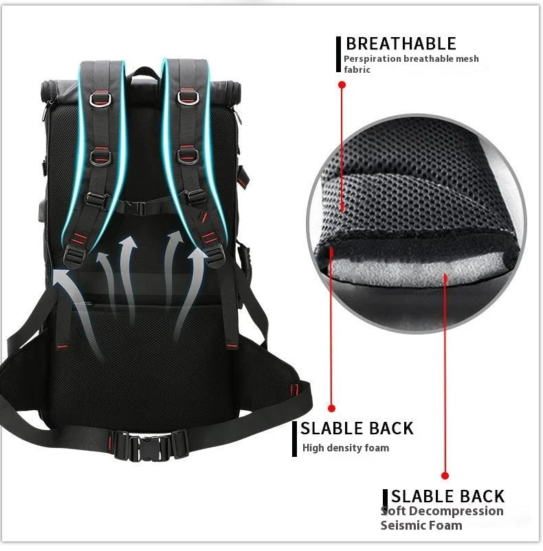 50L 70L Large Capacity Travel Backpack Luggage Sports Training Fitness Independent Shoes Storage Bag Laptop Bags