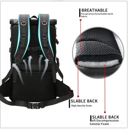 50L 70L Large Capacity Travel Backpack Luggage Sports Training Fitness Independent Shoes Storage Bag Laptop Bags