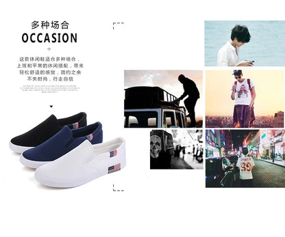 Men Casual Shoes Canvas Luxury 2025 Mens Loafers Breathable Slip on FlatsMale Vulcanized Shoes White Driving Shoes Plus Size 47