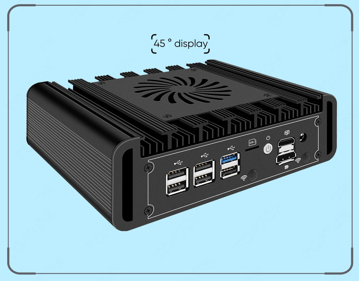 2x10G SFP+ Solid Firewall Mini PC 3x2.5G i226-V Lans Intel i3 N300 N150 N100 DDR5 NVMe Proxmox pfSense OPNsense Home Server Host