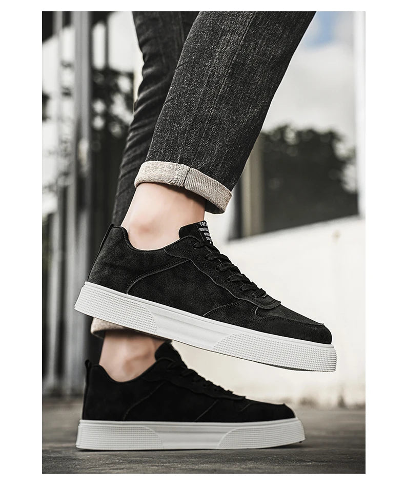 Men's Shoes Spring and Autumn New Style Green Black Red Sports Shoes Soft Sole Breathable Men's Low-Top Versatile Casual Shoes