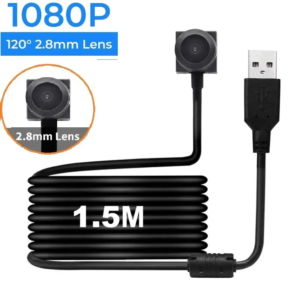 HD Portability USB Computer Camera Webcam Mini Peripheral Camera Lens Camera Full Webcam PC CCTV Outdoor Camcorder Security Vide