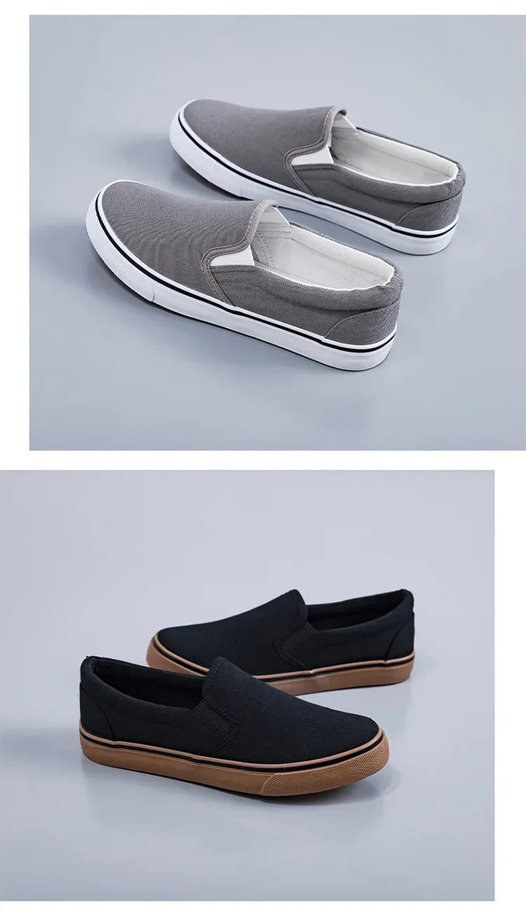 Hand-Painted Canvas Shoes Elastic Unisex Spring 2025 Style Korean Version Flat Heel Breathable Cotton Lined All-Season Footwear
