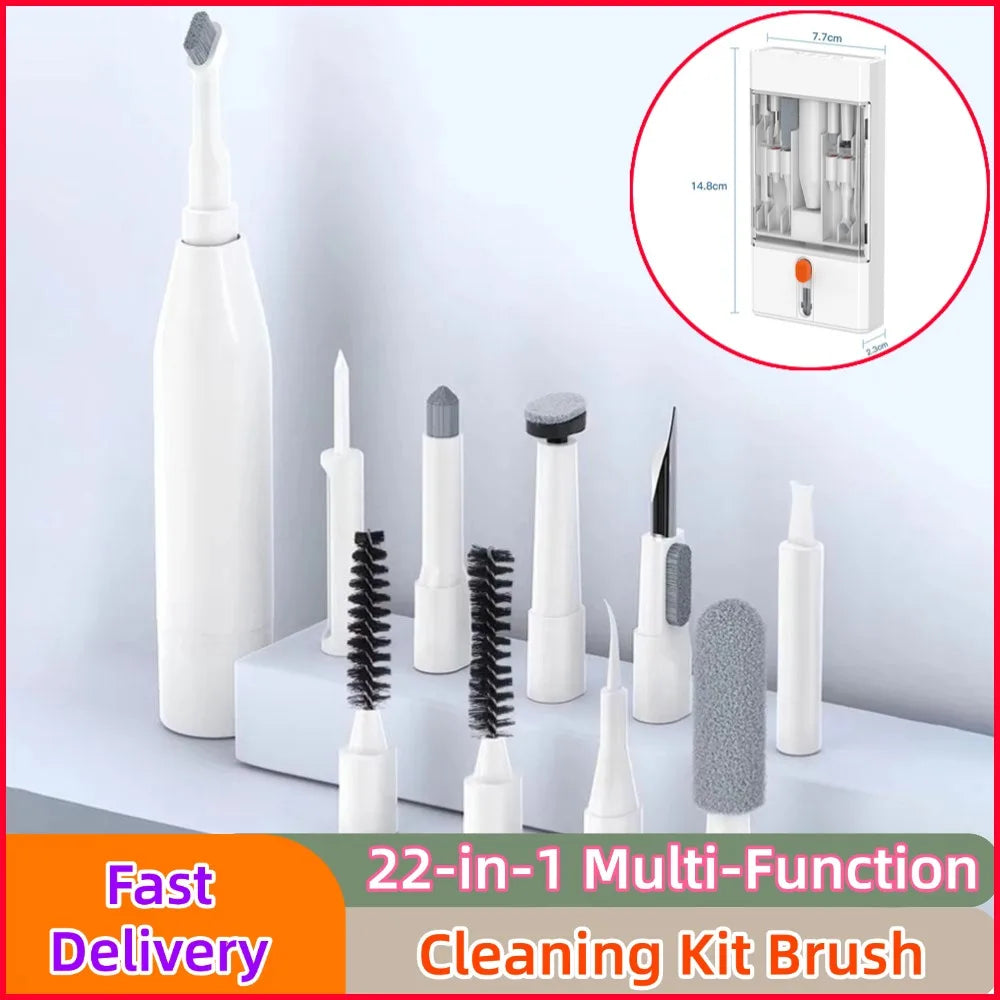 22-in-1 Multi-Function Cleaning Kit Brush Bluetooth Earphones Cleaning Pen for iPhone AirPods iPad Digital Camera PC Keyboard
