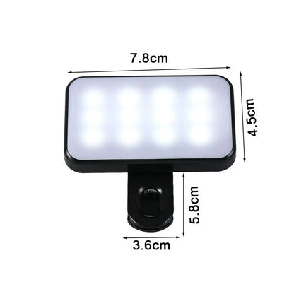 Pocket LED Selfie Light For IPhone IPad Mobile Phone Laptop Clip Flash Fill Video Photo Ringlight Photography Lamp fill light