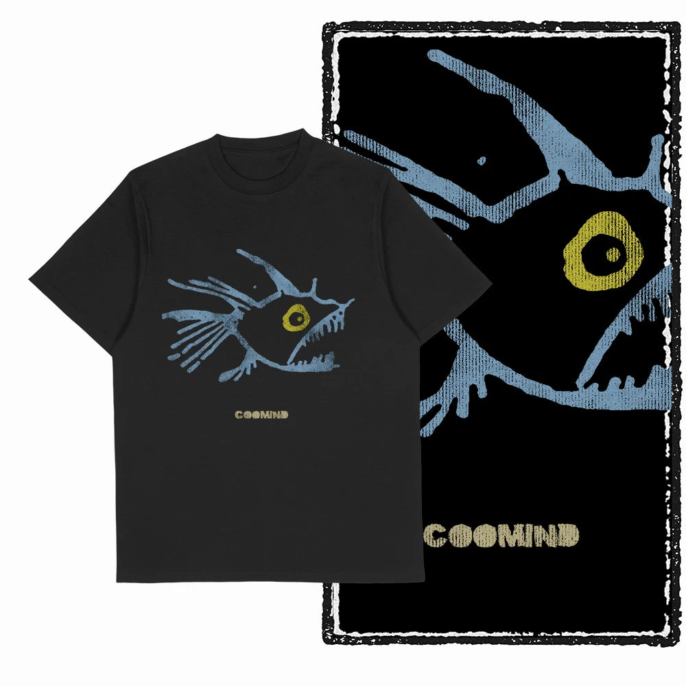 Coolmind U4 Streetwear Cool Print Exclusive Graphic T shirt fo men 100% Cotton Big Size vintage BLACK men's novelty tee shirt