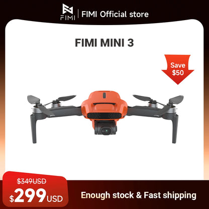 FIMI MINI 3 new Camera Drone 249g 4K 60fps AI Super Night Video 9KM flight distance 1/2-inch 48MP Sensor mini pro drone