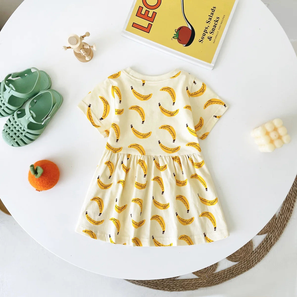 Summer Soft Cute Baby Girls Dress Cotton Princess Kids Dress Clothes