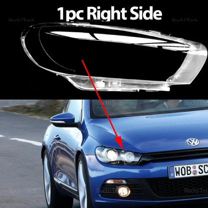 Head Lights Cover For Volkswagen VW Scirocco pre-facelift 08-14 Transparent Housing Front Headlights Lens Shell Glass Lampcover