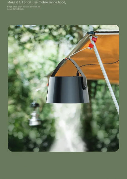 2025 New Portable Exhaust Fan Small Kitchen Hood Extractor Barbecue USB Supply Desktop Range Hoods Mini Suction Cooker Hood