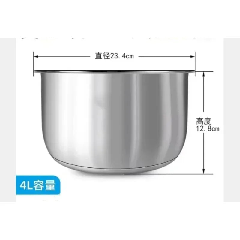 Suitable for Midea rice cooker 304 stainless steel inner pot 3L4L5L thickened FS3010/70 inner pot