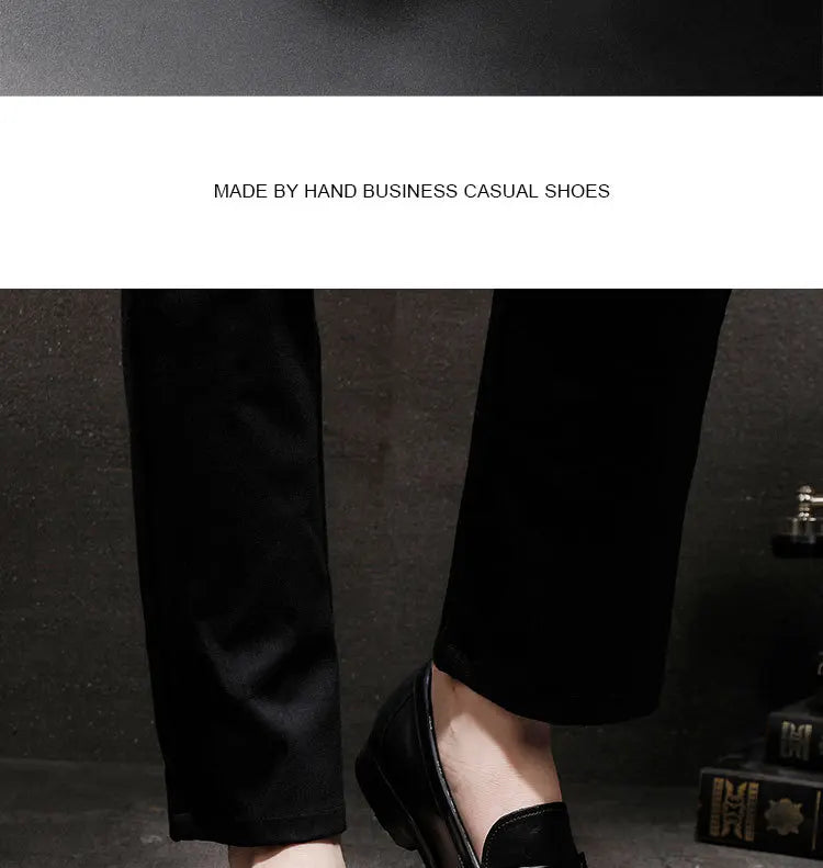 Vintage Top Layer Genuine Leather Slip on Loafers Breathable Moccasins Driving Design Casual Cowhide Shoes for Men