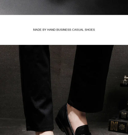 Vintage Top Layer Genuine Leather Slip on Loafers Breathable Moccasins Driving Design Casual Cowhide Shoes for Men