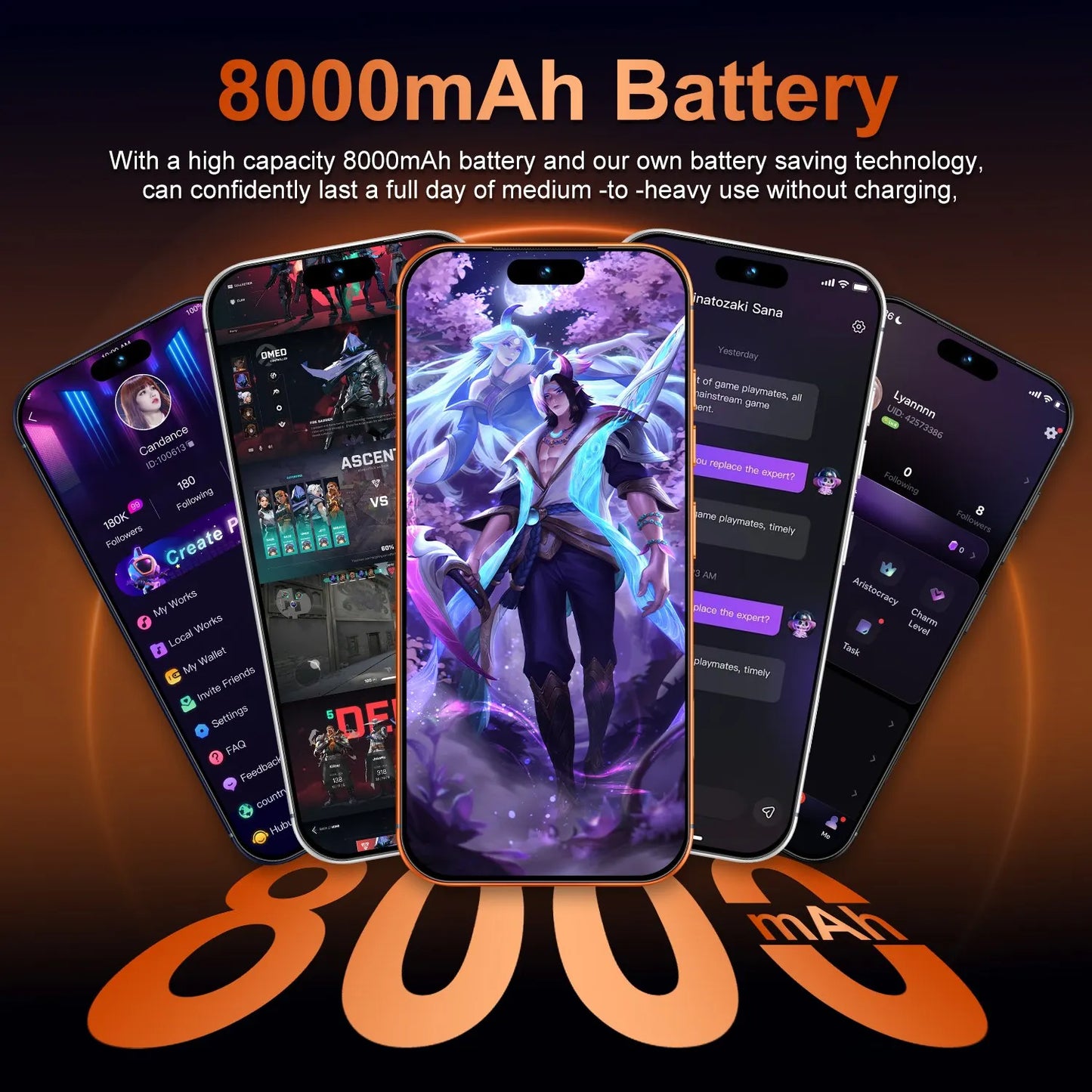 2026 Hot High Quality i17 Pro Max Original Intelligent 4G 5G Dual Card Dual Standby System Global Version 8000mAh Battery
