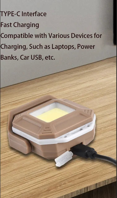 Rechargeable LED Work Light: Waterproof Inspection Lamp with Magnetic Base, for Car Repair, Emergency & Workshop Use