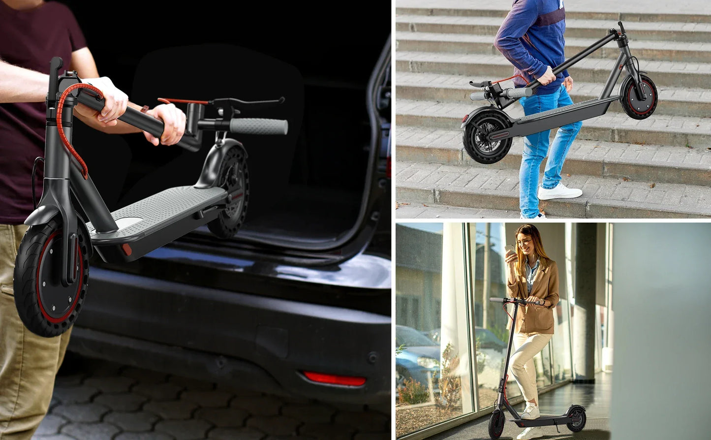 2026 New AOVOPRO P7 Turn Signal Electric Scooter 350W 8.5 Inch Tire Smart Escooter 31KM/H 36V10.5AH Electric Scooter for Adults