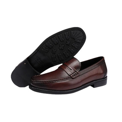 Vintage Top Layer Genuine Leather Slip on Loafers Breathable Moccasins Driving Design Casual Cowhide Shoes for Men