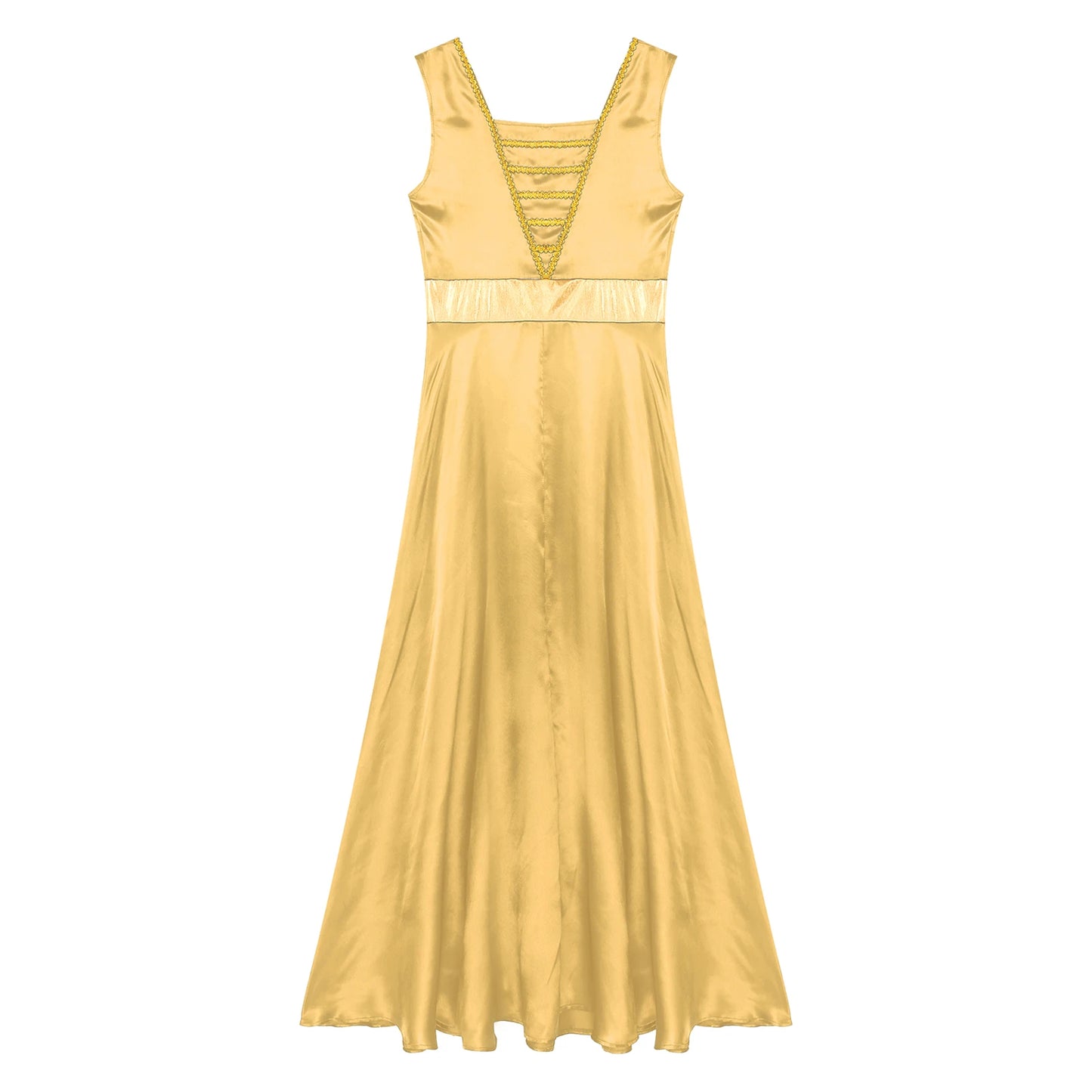 Women Robe Praise Lyrical Dance Dress Church Choir Worship Liturgical Performance Costume Sleeveless Tunic Gown Dancewear Clothe