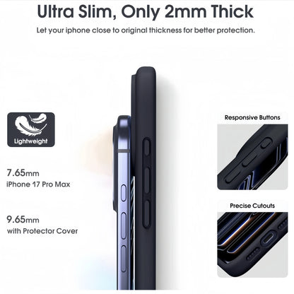 Liquid Silicone Protective Case for iPhone 17 Pro Max/17 /17 Pro,Camera All-Round Protection,Soft Microfiber Lining Anti-Scratch