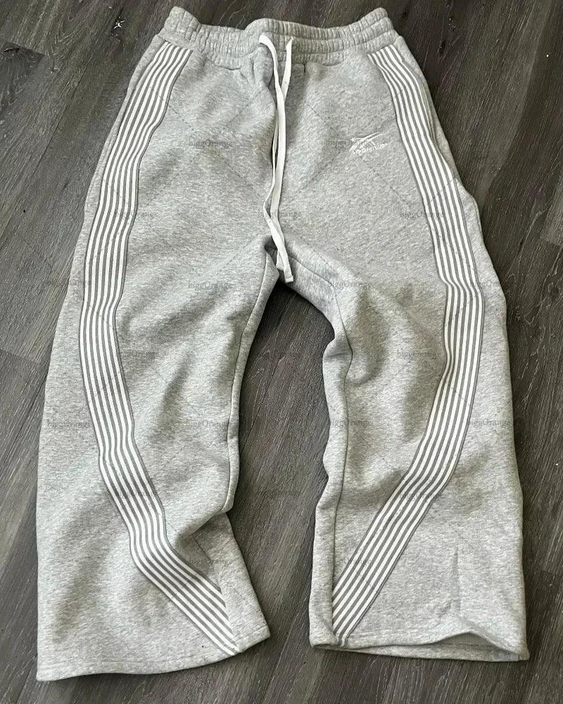 Man Y2k Pants Joggers Men Streetwear Embroidered Pink Long Sweatpants Cargo Clothing Casual Police Trousers American Harajuku