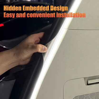 LED Trunk Lighting Lights Dynamic Flowing Flexible Light Strip On/Off Scanning Atmosphere Lamp Waterproof for Car Accessories