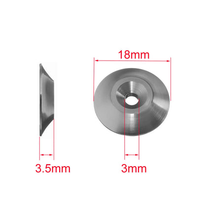 New Aluminum Tail Wing Gasket M3 Countersunk Screws Washers for 1/8 1/10 Scale Off Road Buggy Monster Truck Crawler RC Dift Cars