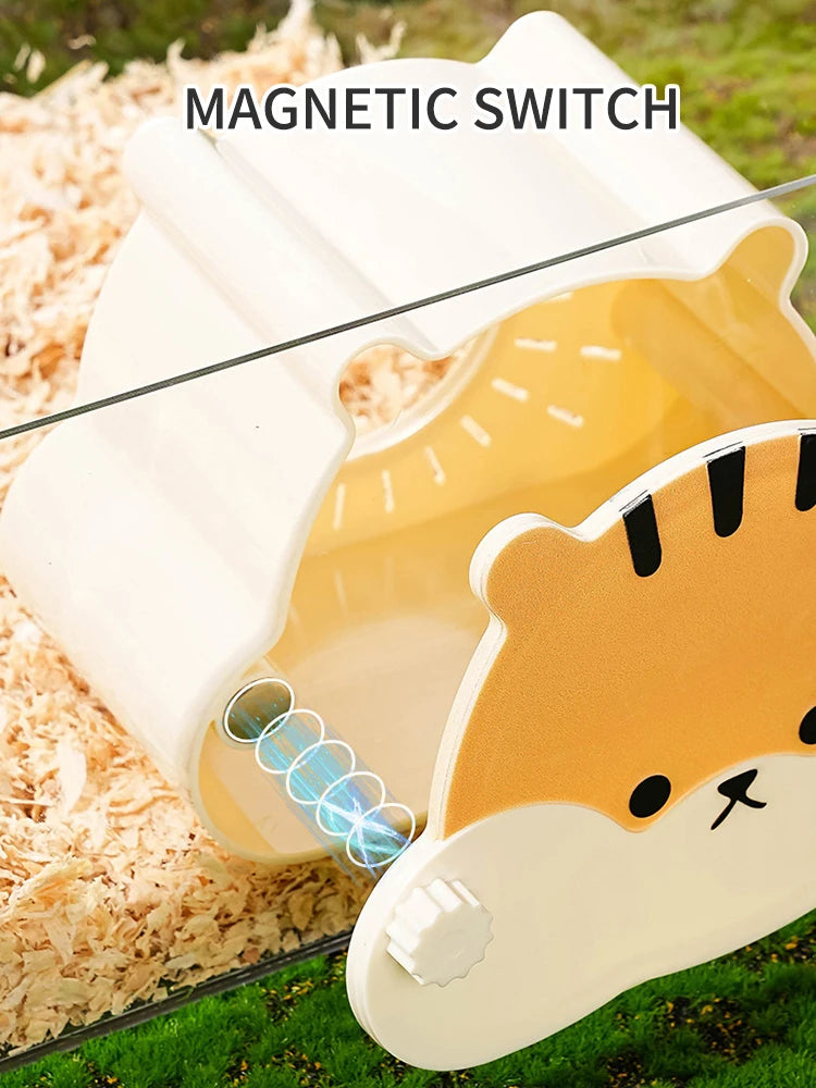 Visual Hamster Nest Flower Branch Mouse Evacuation House Four Seasons Universal Cartoon Magnetic Cage Observation House