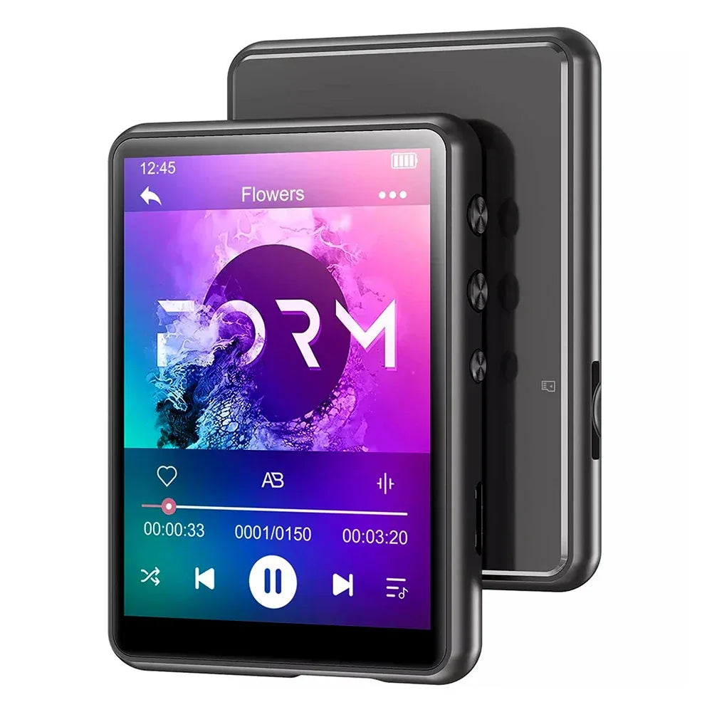 MP3 Player Bluetooth 5.4 Built-in Speaker Hi-Fi Music Player 2.4 Inch Touch Screen MP3 Walkman Video FM Radio Recording Camera