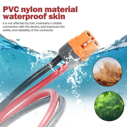XT60i to O Ring Terminal Cable 1.5m 10AWG XT60i Female to O Ring Connector Protective XT60i F Extension Cable for Solar Panel