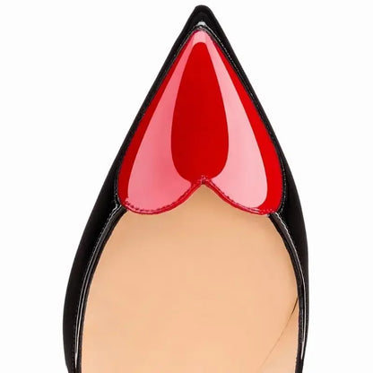 Women Pumps Love Heart-shaped Pointed Toe Stiletto High Heels Customize Chic Designer Female Shallow Party Dress Wedding Shoes