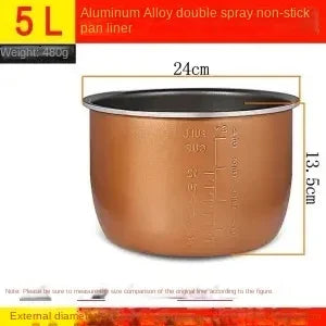 Electric pressure cooker liner multicooker bowl 4L 5L 6L liter non-stick pan double spray thickening